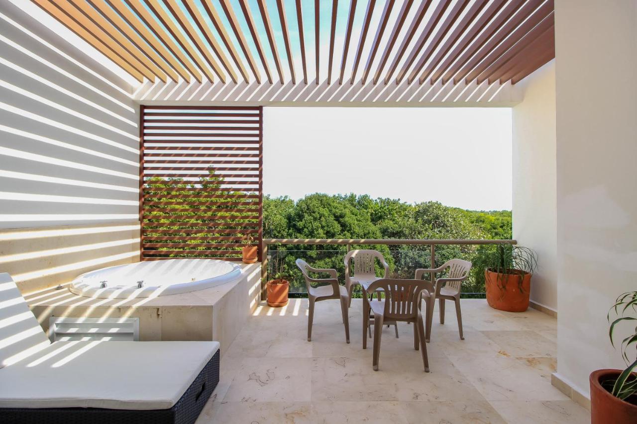 Exceptional 2Story Penthouse With Hot Tub And Rooftop Terrace In Bahia Principe アクマル エクステリア 写真